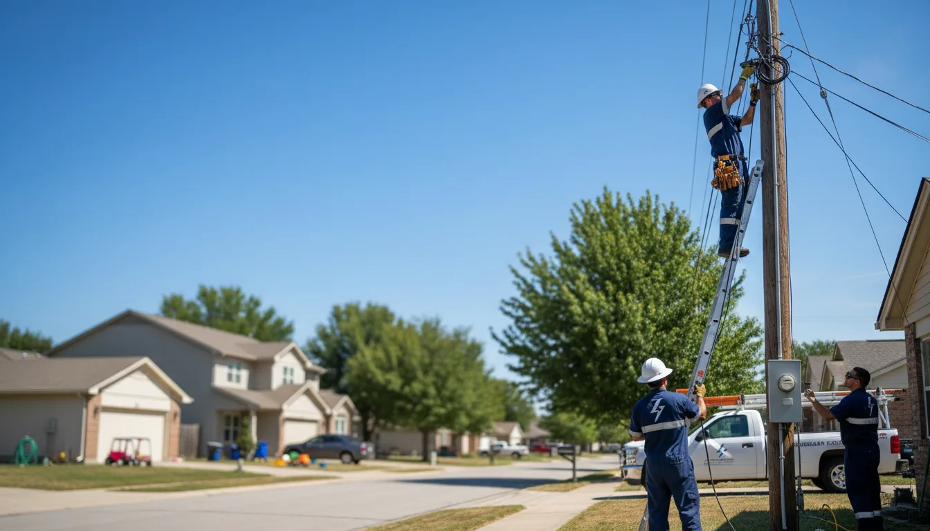 Residential electrician providing installation services in Cameron, OH